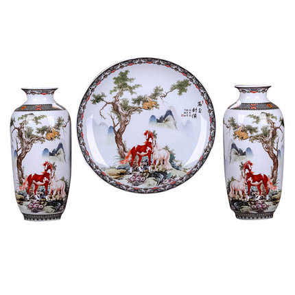 Compatible porcelain for Jahrriesnge vase set three pieces cna0566 Compatible porcelain Jahrriesnge for vase set three pieces cna0566