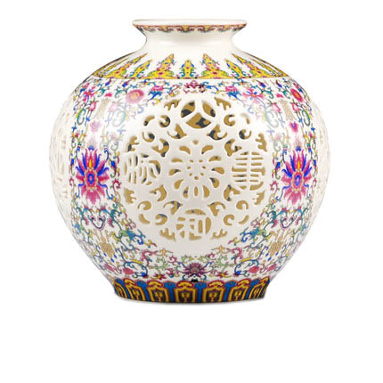 Compatible porcelain for Jahrriesnge pastel hollow thin fetal pomegranate flower vase cna0813 Compatible porcelain Jahrriesnge for pastel hollow thin fetal pomegranate flower vase cna0813