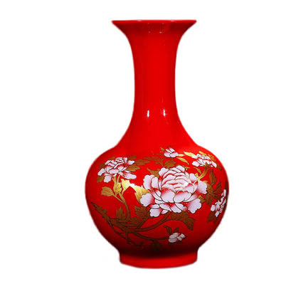 Compatible porcelain for Jahrriesnge red peony flower vase cna0921 Compatible porcelain Jahrriesnge for red peony flower vase cna0921