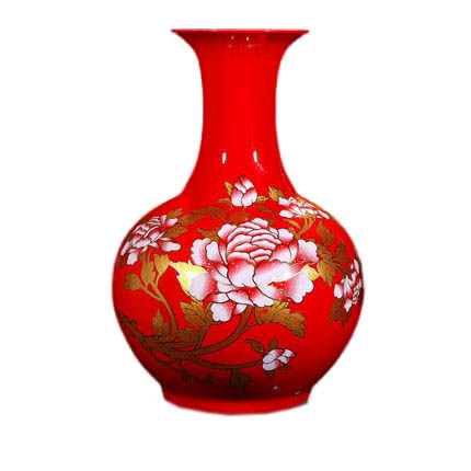 Compatible porcelain for Jahrriesnge red peony flower vase cna0922 Compatible porcelain Jahrriesnge for red peony flower vase cna0922