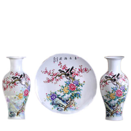Compatible porcelain for Jahrriesnge vase set 3pcs cna1059 Compatible porcelain Jahrriesnge for vase set 3pcs cna1059