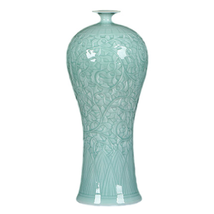 Compatible porcelain for Jahrriesnge carving shadow blue glaze vase cna1304 Compatible porcelain Jahrriesnge for carving shadow blue glaze vase cna1304