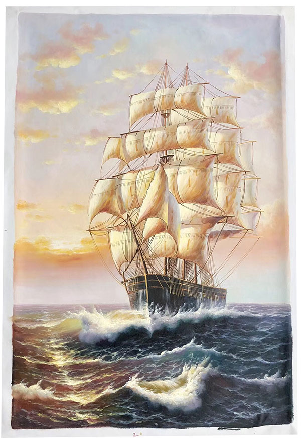 Compatible Oil Painting for JAHRRIESNGE sailboat-lpg0256 Compatible Oil Painting JAHRRIESNGE for sailboat-lpg0256