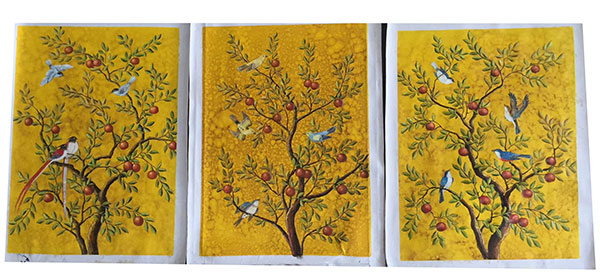 Compatible Oil Painting for JAHRRIESNGE birds-in-golden-tree-lpg0385 Compatible Oil Painting JAHRRIESNGE for birds-in-golden-tree-lpg0385
