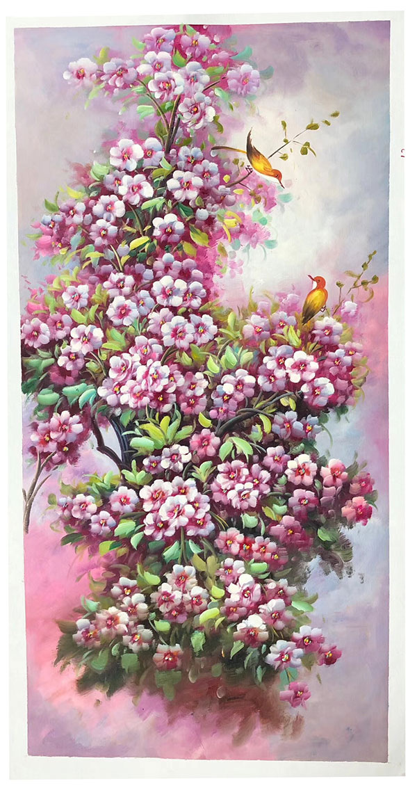 Compatible Oil Painting for Jahrriesnge pine-flower-lpg396 Compatible Oil Painting Jahrriesnge for pine-flower-lpg396