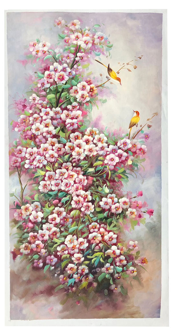 Compatible Oil Painting for Jahrriesnge pine-flower-lpg400 Compatible Oil Painting Jahrriesnge for pine-flower-lpg400