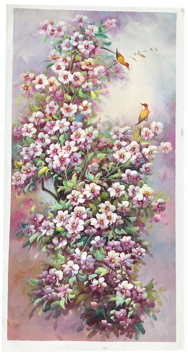 Compatible Oil Painting for Jahrriesnge pine-flower-lpg402 Compatible Oil Painting Jahrriesnge for pine-flower-lpg402