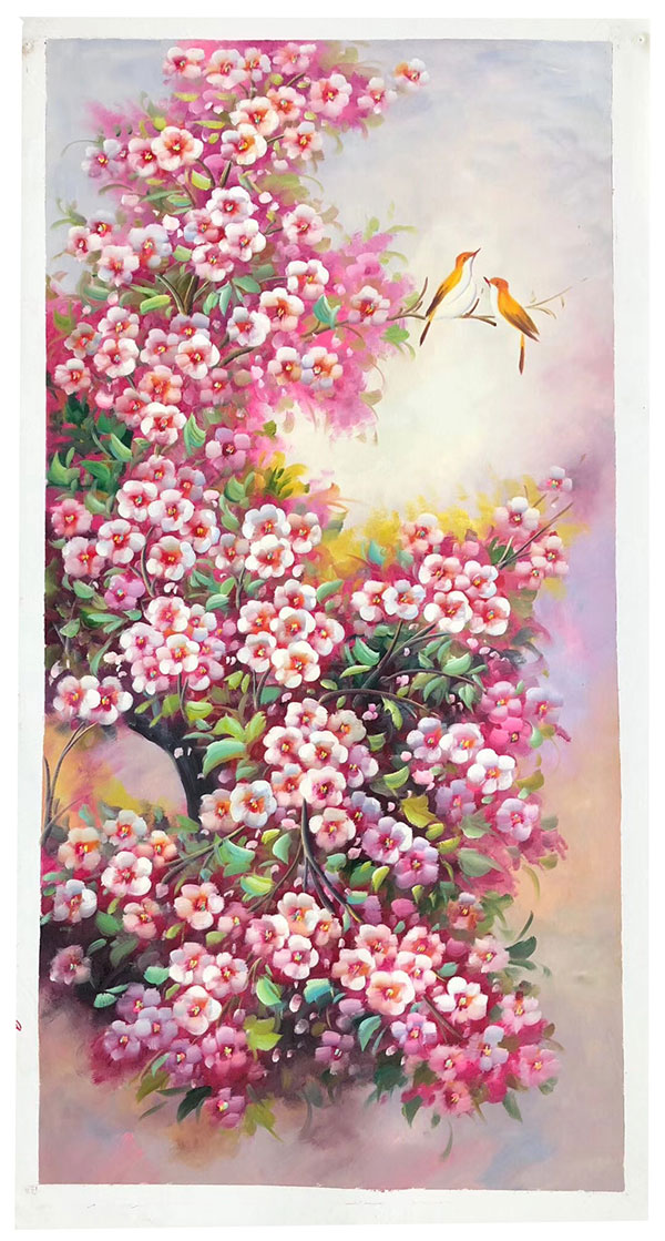 Compatible Oil Painting for Jahrriesnge pine-flower-lpg407 Compatible Oil Painting Jahrriesnge for pine-flower-lpg407