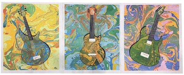 Compatible Oil Painting for JAHRRIESNGE guitar-lpg0419 Compatible Oil Painting JAHRRIESNGE for guitar-lpg0419