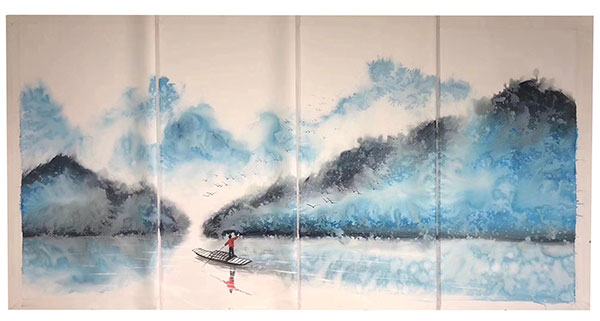 Compatible Landscape for JAHRRIESNGE montain-and-boat-lpg1441 Compatible Landscape JAHRRIESNGE for montain-and-boat-lpg1441